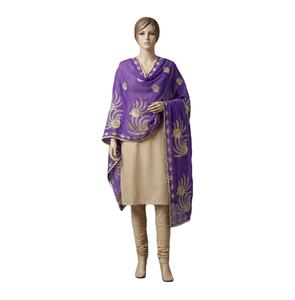 Wholesale Custom Floral Rhinestone Embroidery Lightweight Breathable <b>Chiffon</b> Women Shawl Summer Daily Wear <b>Scarf</b> Wrap Bulk - Product Image 3
