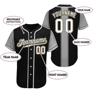 2024 New Design Printing <b>Baseball</b> Custom Jersey Shirt Vintage Men <b>Baseball</b> Uniform Breathable <b>Baseball</b>-Jersey - Product Image 6