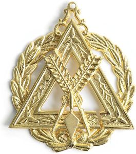 Grand Warder Knights Templar commandery ปลอกคออัญมณีชุบทองสไตล์ชุบทองทองเหลืองชุบทอง - Product Image 2