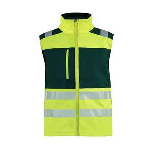 <b>High</b> <b>Visibility</b> Class 3 Reflective Safety Vest Unisex Sleeveless <b>Jacket</b> Custom Logo <b>Softshell</b> Work Vest - Product Image 1