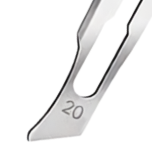 100 lames de scalpel n° 20 compatibles avec la poignée n° 4, lames chirurgicales de remplacement en acier inoxydable pour usage médical - Product Image 5