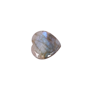 Labradorite naturelle 13 carats 20x21mm en forme de cœur Shilpi Impex Pierre précieuse en vrac pour la fabrication de bijoux - Product Image 4