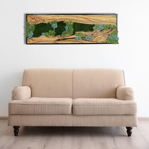 Muro de Musgo Artificial Horizontal, Panel de Plantas de Plástico, Pared de Musgo Personalizada para Decoración, Arte de Musgo Artificial - Product Image 3