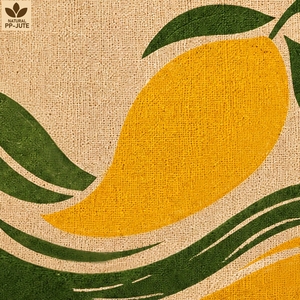 Custom Printed Jute Grocery <b>Bag</b> with Inside PP Lamination Cotton Handles <b>Reusable</b> Wholesale Totes OEM ODM Private Label Exporter - Product Image 4