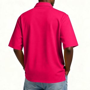 Polo pour homme, mode, manches courtes, mélange de coton, décontracté, business, golf, tennis, logo personnalisé et broderie - Product Image 4