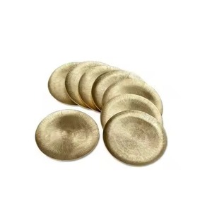 Antique Style Metal Coasters Set Decorative <b>Table</b> <b>Protectors</b> for Traditional Dining Wedding Restaurant Hotel Events - Product Image 5