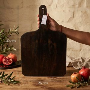 Planche à découper en bois artisanale avec poignée |   Planche à découper multifonctionnelle pour légumes, fruits, fromage, pain, viande | - Product Image 5