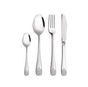 Stainless Cutlery Set Of 4 With Luxury Steel Cutlery Set Fork Knife For Home And <b>Kitchen</b> <b>Decor</b> - Product Image 1