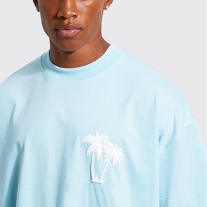 Conjunto de Camiseta de Manga Corta Estilo Casual Urbano para Hombre 2026, 100% Algodón, Logotipo Impreso, Material Estampado - Product Image 5