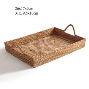 ตะกร้าหวายสานทรงกลมสำหรับใส่ของตกแต่งสำหรับเสิร์ฟอาหารบนโต๊ะอาหารจากเวียดนาม - Product Image 2