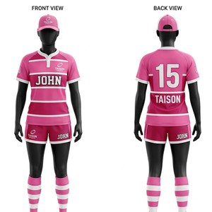 Uniforme de rugby en tissu poly interlock premium 220 GSM, noir avec bande jaune fluo, évacuation de l'humidité, sublimation personnalisée - Product Image 3
