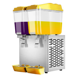 Dispensador de Jugos Comercial de Acero Inoxidable de Gran Capacidad de 220V con 2 Grifos, Extractor de Bebidas de 1/2/3 Tanques - Product Image 2