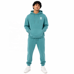Sweat-shirt à capuche épais et oversize en molleton 100% coton, style streetwear décontracté et respirant, ensemble survêtement et jogging, OEM en gros - Product Image 1