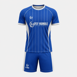 Camiseta de Fútbol Unisex Fly Humble Verde y Amarilla con Estampado Sublimado, Manga Corta, Absorbe la Humedad, Nombre del Equipo Personalizado, 100% Poliéster - Product Image 2