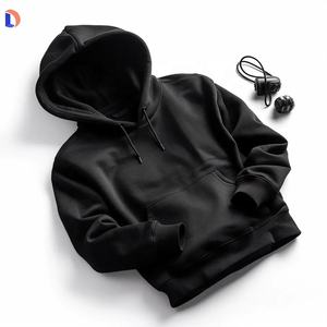 High Street 80 Cotton 20 Polyester Hoodies Heavy Weight Terry Fleece Fabric Hoody - Product Image 4