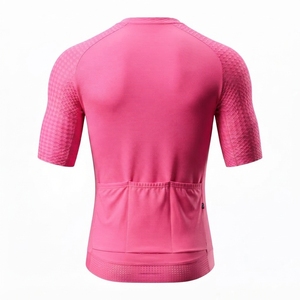 Uniforme de Ciclismo Unisex de Diseño Personalizado, Parte Delantera Corta, 100% Poliéster, Antibacteriano, Transpirable y Ajustable - Product Image 3