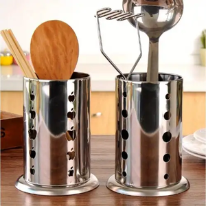Best Quality Stainless Steel Spoon Holder Modern Multifunction Hook Type <b>Kitchen</b> Hanging Spoon Stand Table <b>Decor</b> - Product Image 1