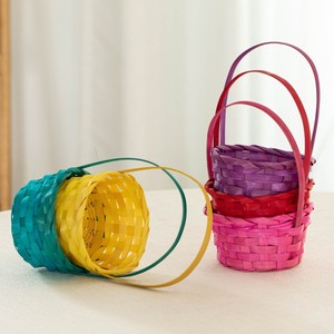 Mini <b>Basket</b> for Sweet Candy <b>Gifts</b> Natural Bamboo Colorful <b>Gift</b> <b>Baskets</b> From Vietnam Factory - Product Image 1