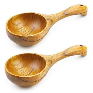 Cuchara de Madera Ecológica de Grado Alimenticio con Mangos Largos y Cortos, Capacidades de 10-30 ml para Café, Azúcar, Sal e Ingredientes Secos - Product Image 5