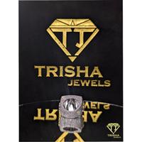 Bague personnalisée en moissanite VVS, argent sterling 925, style hip-hop, sertie de diamants, bijoux de luxe personnalisés par Trisha Jewels