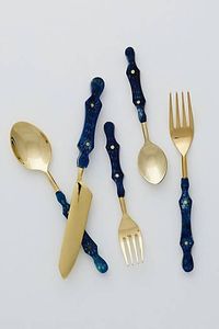 Ensemble de couverts modernes en acier inoxydable, finition miroir, fourchette, couteau, cuillère, best-seller - Product Image 4