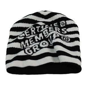 HK34 logotipo personalizado Jacquard de alta calidad para el diseño de Veracap All-Print Y2K Beanies Winter Knitted Cuff Beanie Hat para hombres y mujeres Tra - Product Image 1