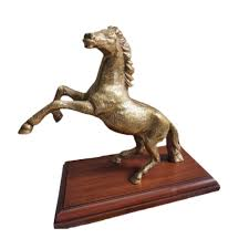 Escultura Decorativa de Caballo Corriendo Dorado, Figura Decorativa para Mesa, Hogar, Oficina, Sala de Estar y Decoración de Interiores de Lujo - Product Image 5
