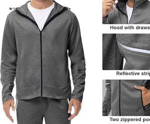 Men Casual Tracksuit, OEM Service 2 Piece Zip Top <b>Light</b> Weight Tracksuit Customized Designs tracksuit, 100% cotton fabric - Product Image 4