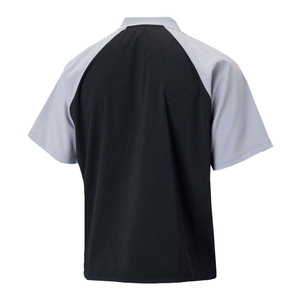 Service OEM – Nouveau Maillot de Baseball Respirant et Hydrofuge à Manches Courtes avec Col Zippé pour Adultes – Noir, Antibactérien, Idéal Entraînement en Cage de Frappe - Product Image 2