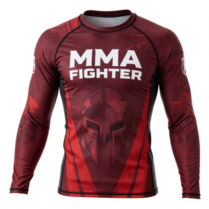 Camiseta de Compresión Transpirable de Manga Larga de Alta Calidad en Spandex/Poliéster, Sublimada, con Logotipo Personalizado y Color Personalizado - Product Image 2