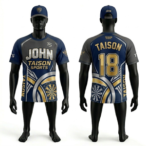 Camiseta Deportiva Premium para Hombre, 150 GSM, Poliéster Transpirable, Diseño con Paneles en Morado, Rojo y Dorado, Logotipo Personalizado por Sublimación, Nombre del Equipo y Número - Product Image 5