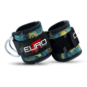 Sangle de cheville pour câble de musculation – Nylon et coton robustes avec rembourrage en néoprène confortable, réglable et antidérapante pour la fermeture - Product Image 1