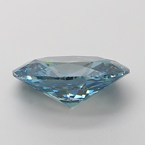 Diamant ovale brillant de 2,02 carats, bleu vif fantaisie, cultivé en laboratoire, clarté VS1, polissage excellent, pierre précieuse CVD de qualité supérieure, bijou élégant - Product Image 2