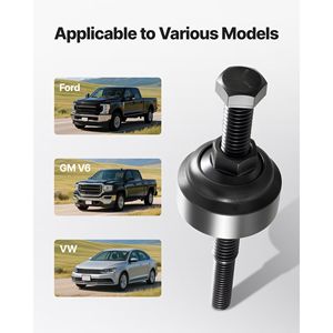 Set di Attrezzi per Riparazione Auto, Estrattore/Installatore di Pulegge per Pompa del Servosterzo per Veicoli Ford GM V6 VW - Product Image 3