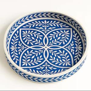 Bandeja Decorativa con Incrustaciones de Hueso para el Hogar, Mesa de Centro, Comedor, Regalo, Hecha a Mano, Calidad Premium de Lujo, Material Ecológico - Product Image 6