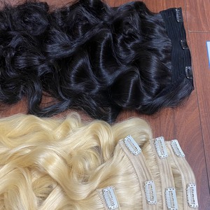 Superoferta para cabello rubio 100% virgen vietnamita con extensiones de clip, súper sedoso y suave, listo para enviar. - Product Image 3