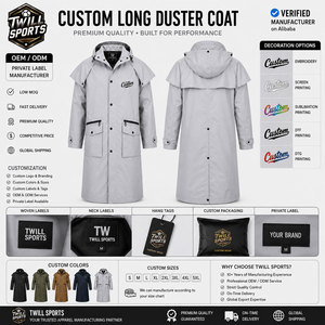Manteau long imperméable en toile cirée vintage pour femme 2026 – Idéal pour l'équitation et les activités de plein air - Product Image 4