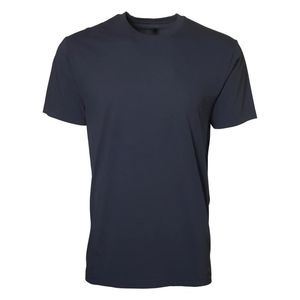 T-shirt pour homme bleu marine, col rond, manches courtes, coton doux, décontracté, basique, léger, respirant, à porter tous les jours en été - Product Image 1