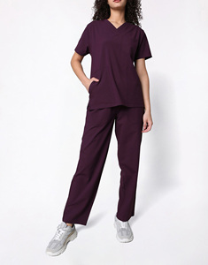 Wholesale Custom Logo Summer Scrub Sets Stretch Spandex <b>Nurse</b> Hospital Scrubs Suit Tops Unisex Medical Hospital Uniforms - Product Image 4