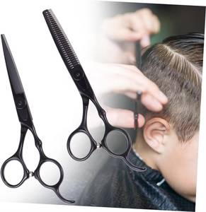 Professional Hair Thinning <b>Scissors</b> VG10 Stainless Steel Blade 30 Teeth <b>Left</b>-<b>Handed</b> Ergonomic Long Handle Salon Use - Product Image 6