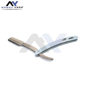 Navaja de Afeitar Profesional de Acero Inoxidable con Bloqueo Giratorio, Plegable, de Una Sola Hoja, para Afeitar Bigote, Barba y Cara - Product Image 2