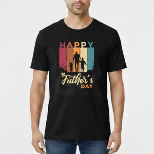 T-shirt graphique Happy Father Day pour papa, en tissu léger et doux, coupe décontractée - Product Image 2