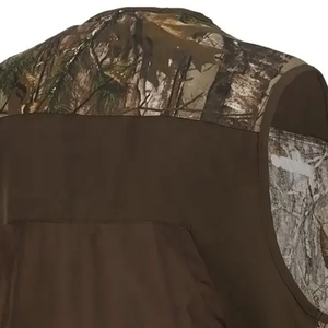 Chaleco de Caza para Hombre, Diseño Personalizado 2026, Primavera, Impermeable, Transpirable, Patrón Sólido, 100% Poliéster, MOQ Bajo - Product Image 6