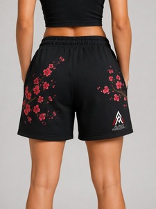 High Quality Premium <b>Women</b> <b>Shorts</b> Mid Waist 100% Cotton Fabric Everyday Comfort Sports Travel Casual Wear - Product Image 5