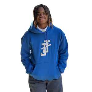 Sudadera con Capucha Azul Jack and Jill con Logotipo Blanco, Cómoda y Elegante para Uso Diario Unisex - Product Image 3