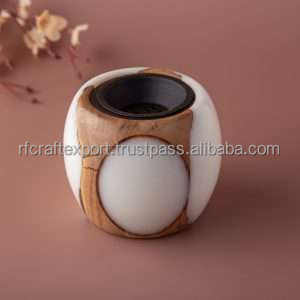 Quemador Bakhoor de incienso de resina epoxi de resina de madera de diseño decorativo recién llegado para decoración del hogar de la India por RF Crafts - Product Image 4
