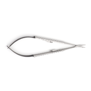 Porte-aiguilles Castroviejo de haute qualité avec ciseaux, manche droit et rond, TC 18 cm, instrument chirurgical de précision - Product Image 4