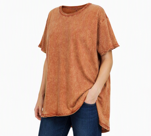 Wholesale Acid Wash Unisex Distressed T-Shirts High Quality 100% Cotton Loss Fit Hole Print Men Women - Product Image 5