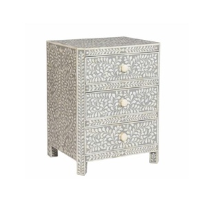 Handmade Bone inlay <b>bedside</b> nightstand - Product Image 1