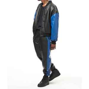 Nouvel arrivage en gros : Survêtement en cuir véritable de qualité supérieure pour homme - Product Image 6